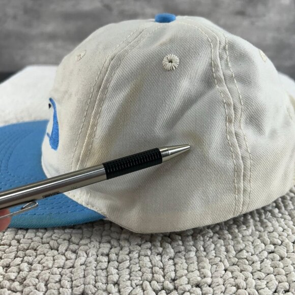 90s Vintage Nike Snapback Hat OSFA Embroidered Wool Two Tone Cap Center Swoosh - Picture 12 of 13